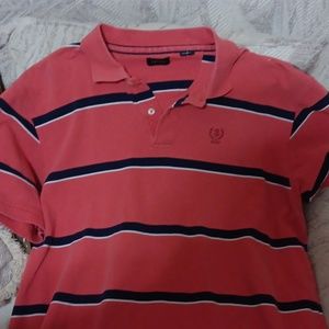 Izod xl striped mens short sleeve shirt